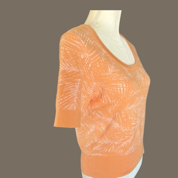 Michael Kors- Tropical Vibes Top in Melon, NEW - Picture 5 of 6